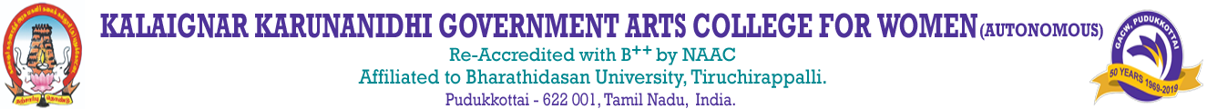 Kalaignar Karunanidhi Government Arts College for Women (Autonomous)- Pudukkottai
